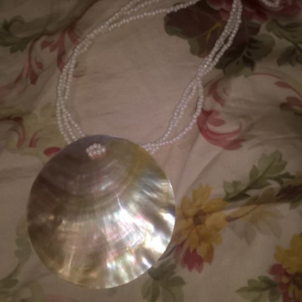 Vintage seashell choker necklace